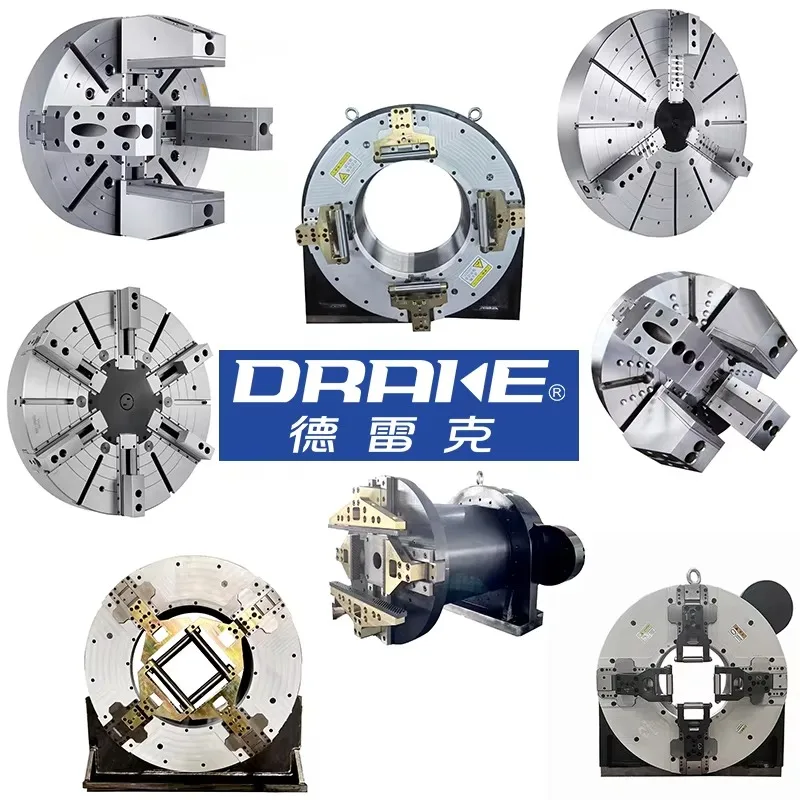 2 Jaw Chuck Solid Lathe Power Chuck Hydraulic Rotary Cylinder Drill Manufacturer Power Hydraulic Chuck For Lathe