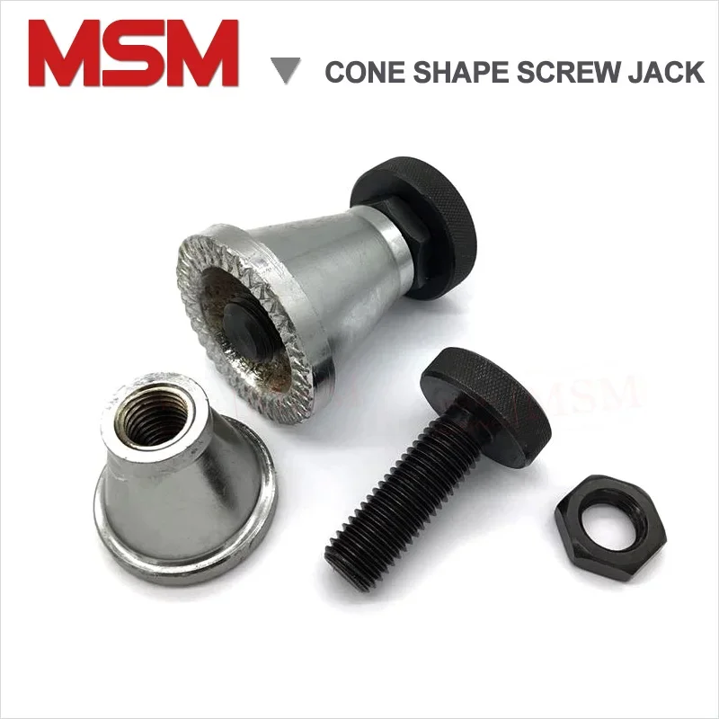 1pc Cone Shape Screw Jack A/B/C Models Mold Height Hoist Adjusting CNC Milling Injection Machine Cushion Block Manual Adapter