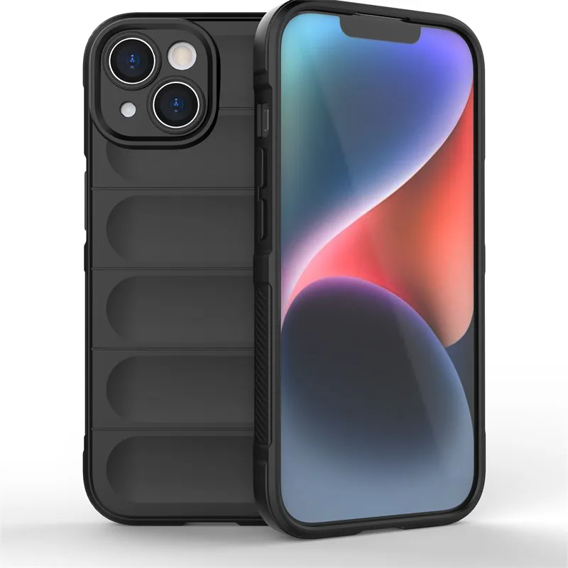 HATOLY dla iPhone 15 etui iPhone 14 15 Plus 13 14 15 Pro etui odporne na wstrząsy, płynne silikonowe TPU, ochronna tylna obudowa telefonu