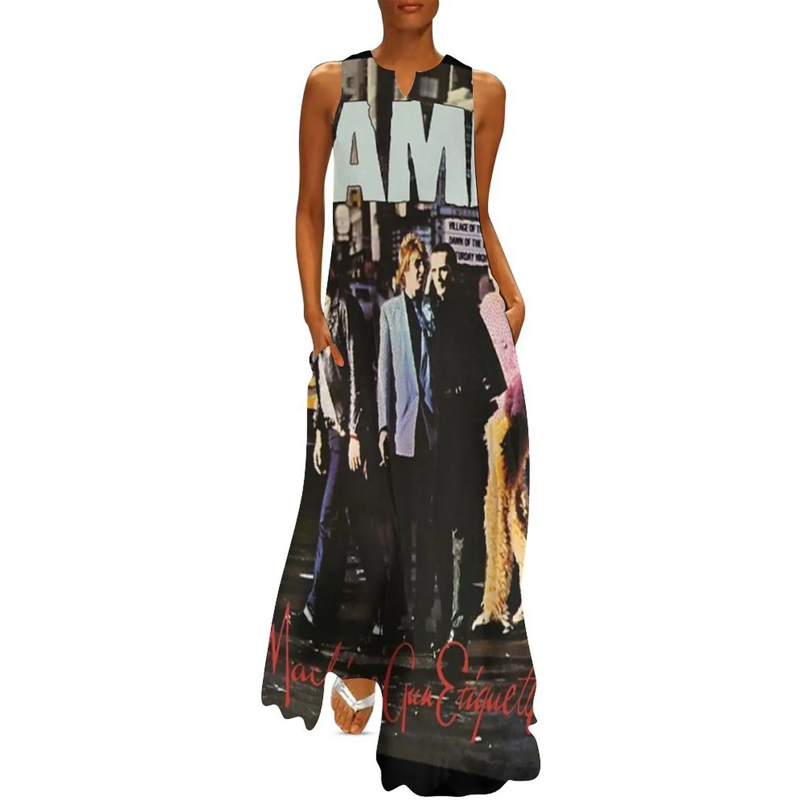 

The Damned machine gun etiquette 2 Long Dress dresses for woman Beachwear women's clothing korea stylish