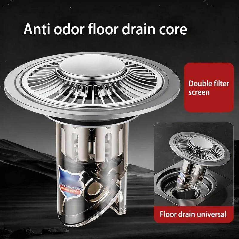 Bathroom Anti-odor Floor Drain Filter Universal Sewer Anti-return Odor Toilet Insect-proof Sealing Cover Floor Drain Core