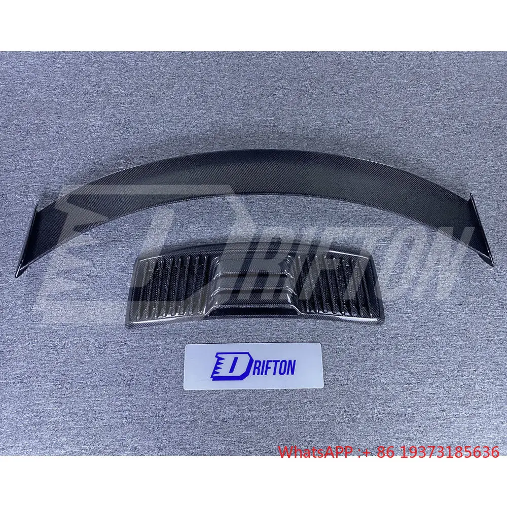 TopCar Style Carbon Fiber Rear Spoiler With Trunk Lid for Porsche 911 991 991.1 991.2 Turbo S