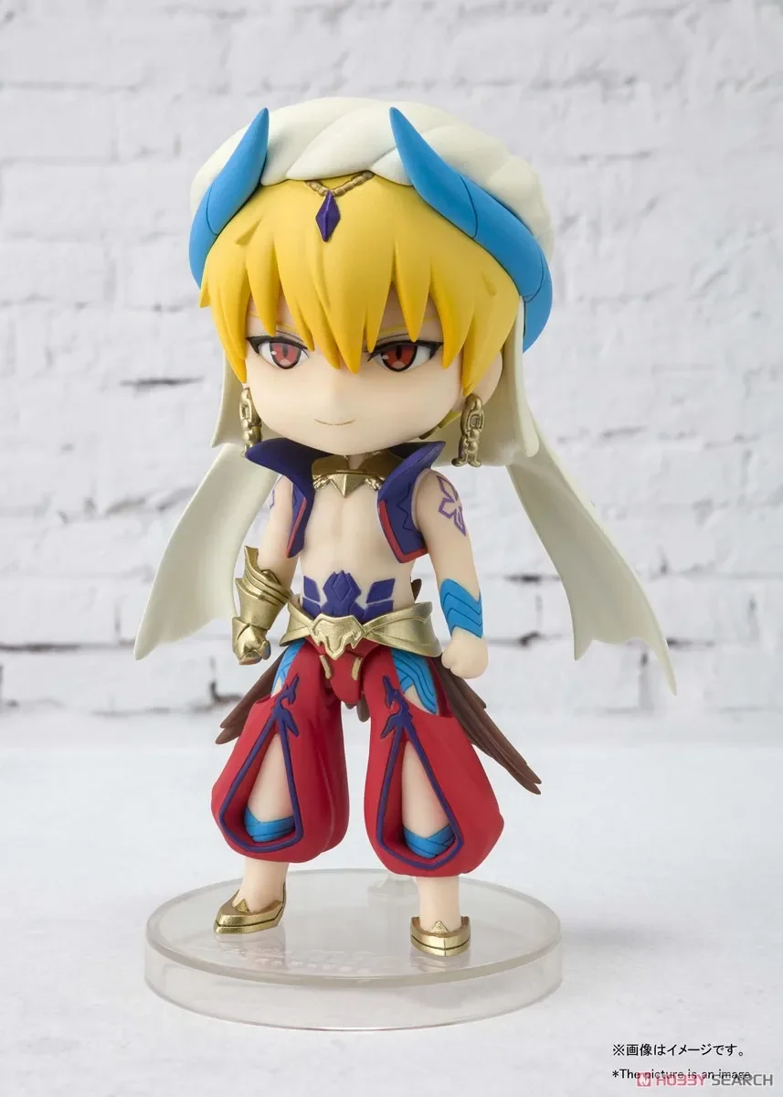 BANDAI Original Figuarts Mini Fate/Grand Order Gilgamesh Anime Action Figure PVC Figure Complete Model Colloection Toy