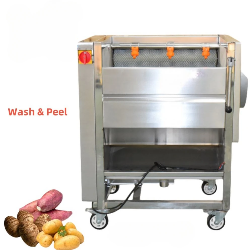 Cassava Processing Plant Tuber Roots Peeling Cassava Peeling Machine Cassava Peeler