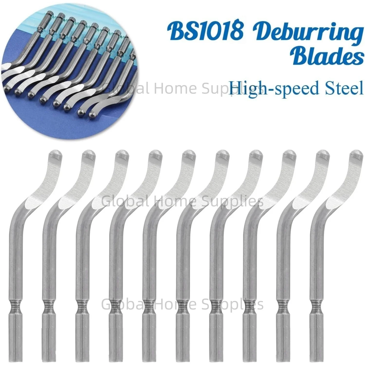 10Pcs BS1018 Deburring Tool Metal Deburred Tool Deburr Cutters Trimming Scrapers Deburring Tool For Metal