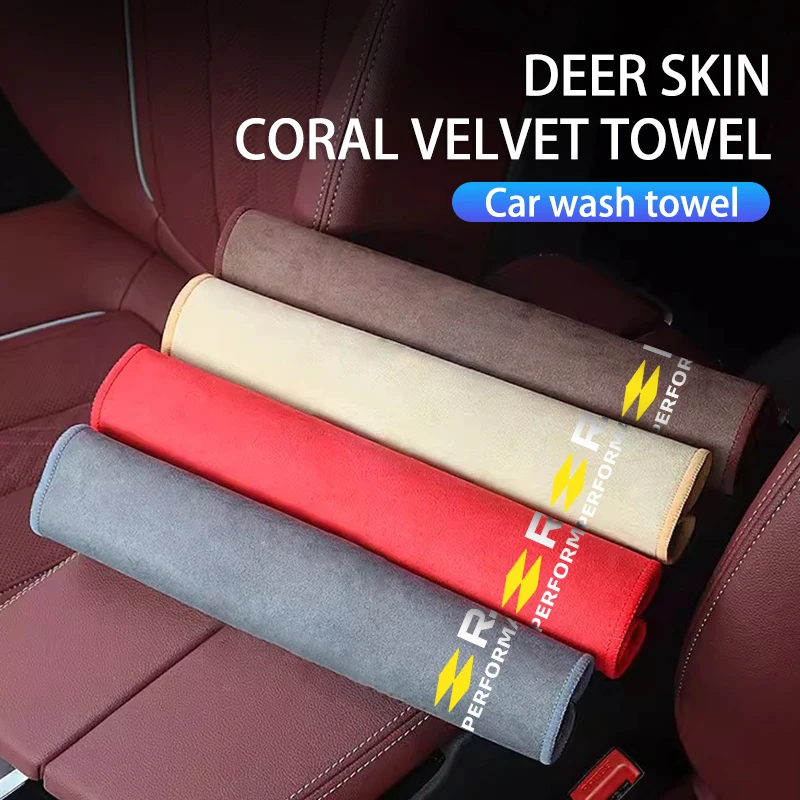 Car Wash High End Microfiber Towel Drying Cloth Extra Soft Towel For Renault RS Sport Megane 3 4 2 Clio 5 Line Sandero Scenic