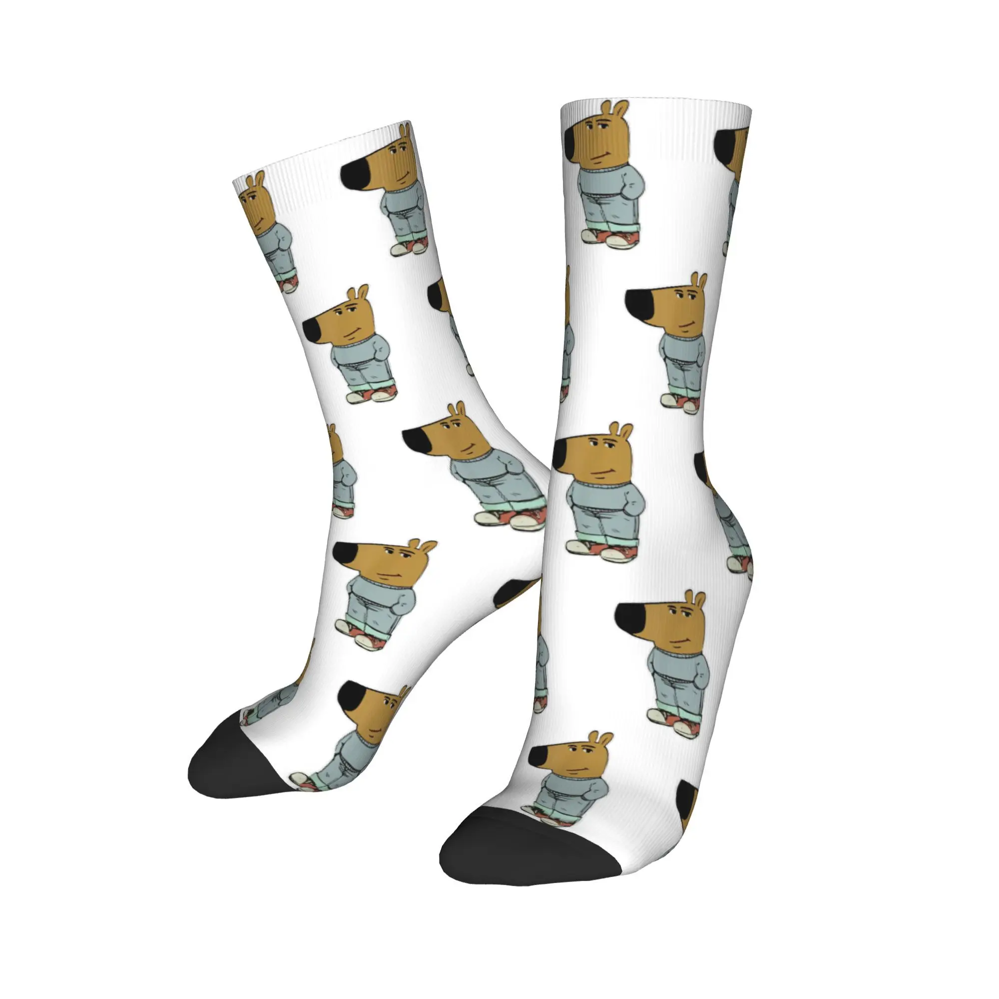 Calcetines Harajuku para hombre y mujer, medias deportivas divertidas I Am Just A Chill Guy Meme, medias deportivas de poliéster para primavera, verano, Otoño e Invierno