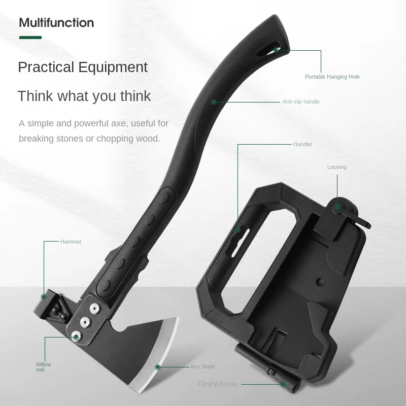 Multifunctional tactical axe field chopping trees chopping firewood chopping sapper axe mountain axe head knife outdoor