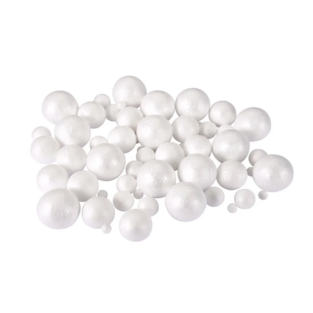 

10pcs 6Cm Foam Ball Diy Craft Supplies High-Density Polystyrene Ornaments For Painting Modeling Party Decorations School
