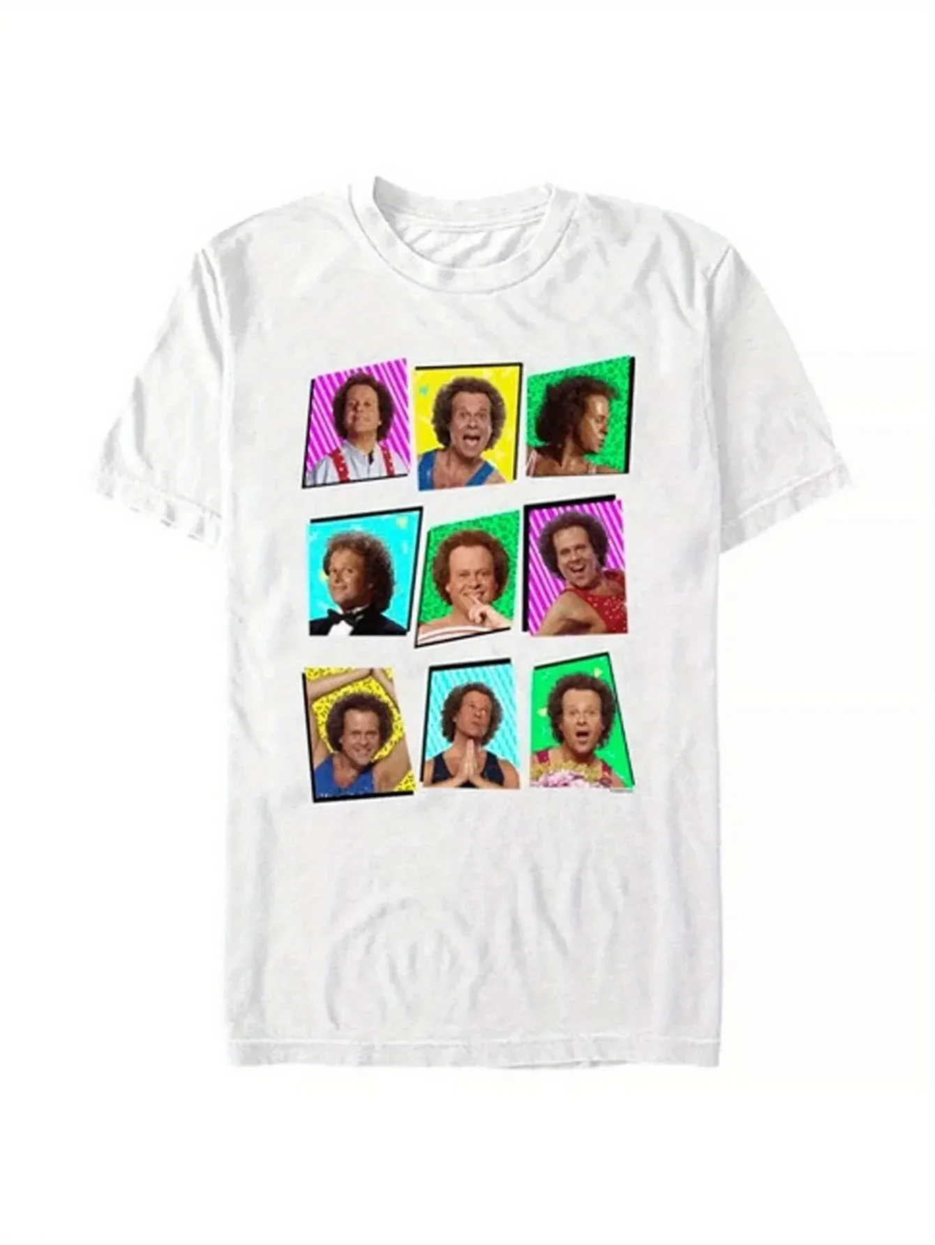 

New Richard Simmons shirrt Gift For Fans Shirt Funny Men's T-Shirts Kawaii Men's Shirts Designer Clothes Men Short Sleeve
