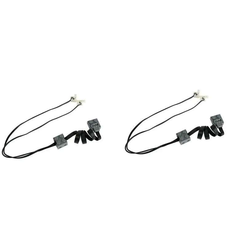 ABHU LED Light Link Line Cable 8870 2PCS MOC Power Functions Parts For LEGO Powered Switch 8869 Car Train Light