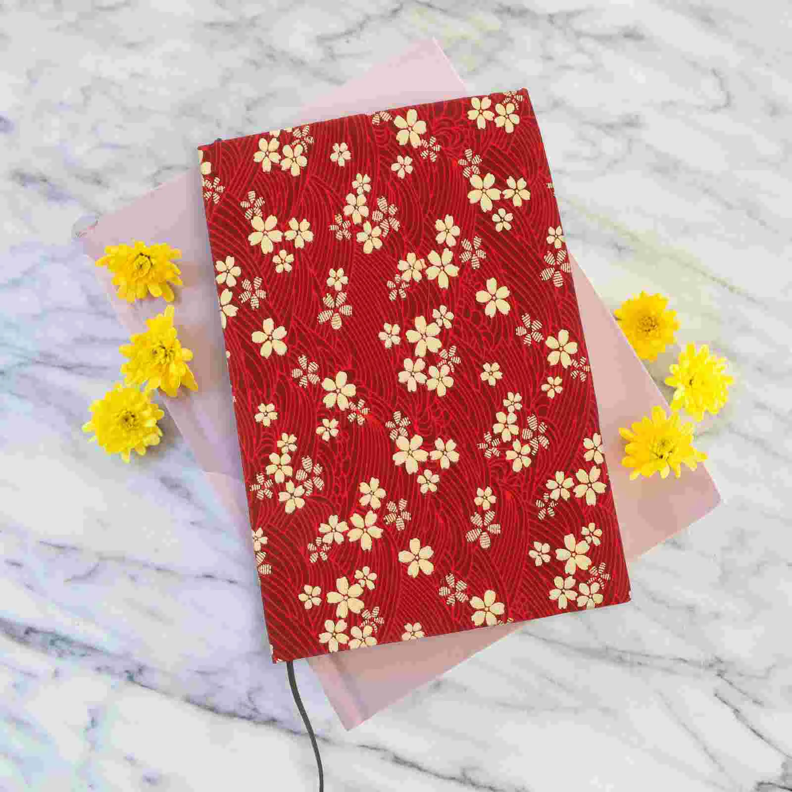 Couverture de livre avec fleurs de protection, manchon de nettoyage, décoration, décor, école, étudiant, accessoires