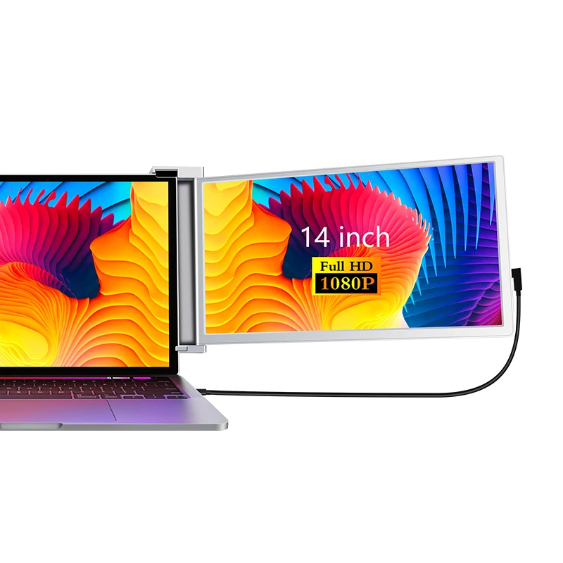 

Manufacturer OEM/ODM S14 14-Inch Dual Screen Laptop with IPS Panel FHD Double Screen Laptop Extender for Win and IOS Systems