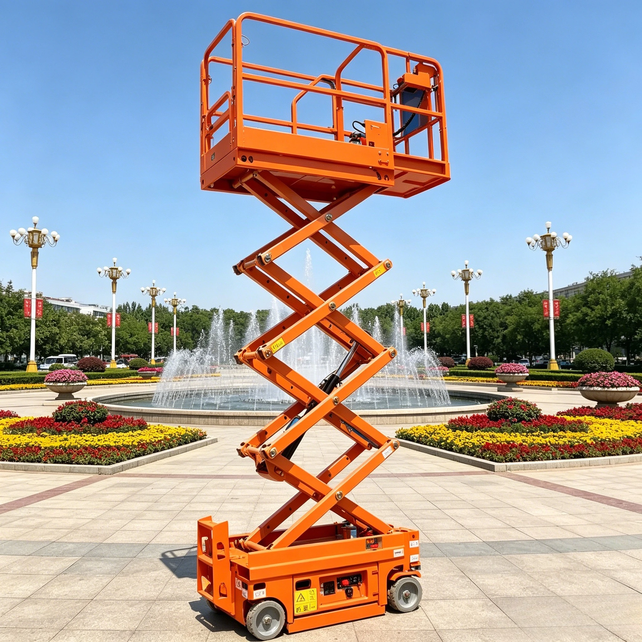 Next-Gen Self-Propelled Intelligent Scissor Lift | Maintenance-Free Battery | Remote Control Aerial Platform Auto-Leveling 12m