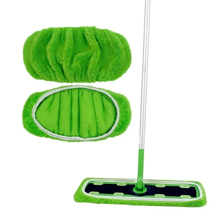 1/2 Pack Reusable Dry Sweeping Cloths Microfiber Wet Mop Pads Compatible with Swiffer Sweeper Mop Replacement