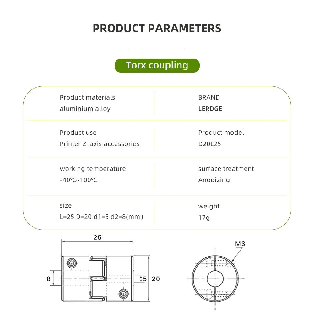 Accessorio per stampanti 3D accoppiamento Club ad alta precisione accoppiamento in lega di alluminio per il DIY IX Ender 3 CR10 S4 S5 CR10S PRO