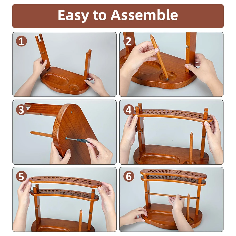 1 قطعة أصحاب الغزل المحمولة DIY بها بنفسك أداة الكروشيه الملحقات-حامل اللفاف الكرة الغزل الدوارة اليدوية مع رف التخزين