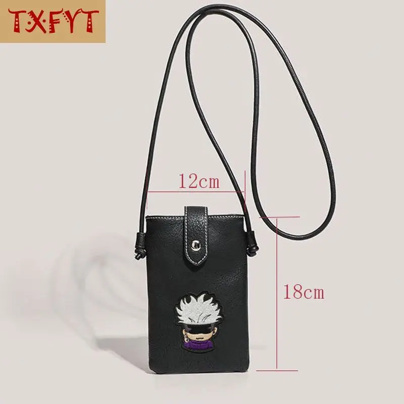 Jujutsu Kaisen Gojo Satoru  PU Phone Pouch Mini Mobile Phone Bag Travel Messenger Bag Casual Crossbody Bags Birthday Gifts view 4