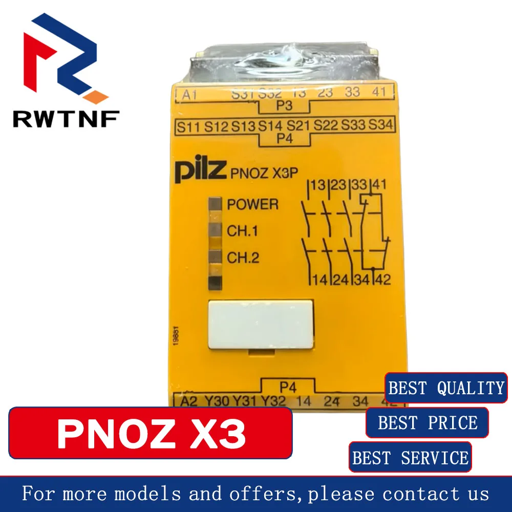 Brandneues Original PNOZ X3P PILZ Sicherheitsrelais 774314, 100 % Originallagerbestand