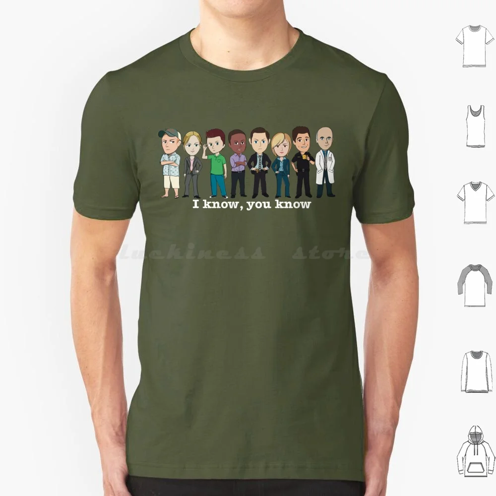 Team Psych I Know , You Know Chibi Green T Shirt 6Xl Cotton Cool Tee Psych Shawn Spencer Burton Guster Carlton Lassiter Juliet