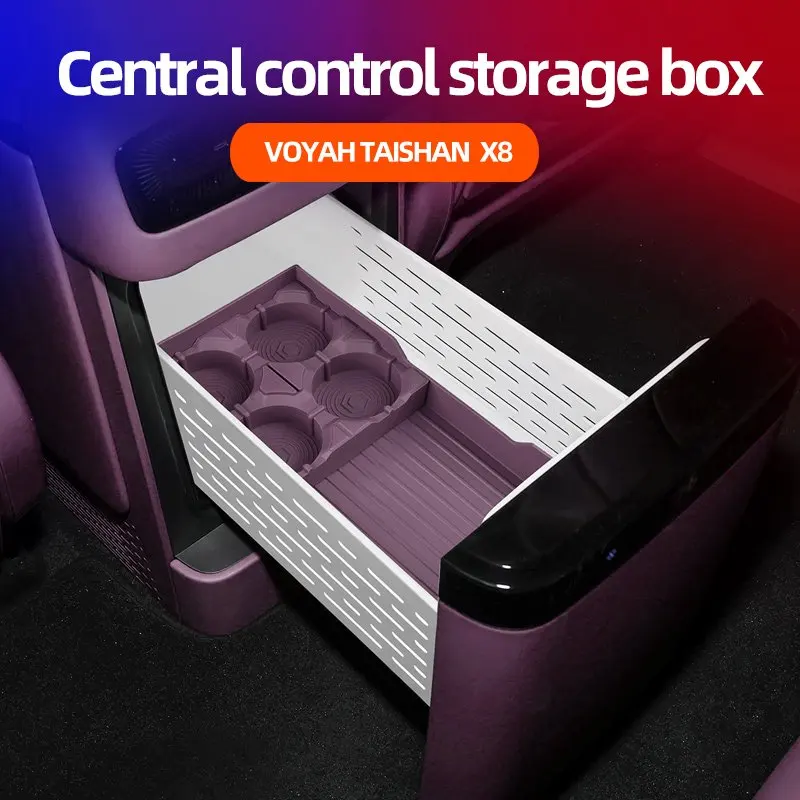 Applicable To Voyah Taishan/X8 Refrigerator Silicone Mat Storage Box Cup Beverage Holder Car Accessories