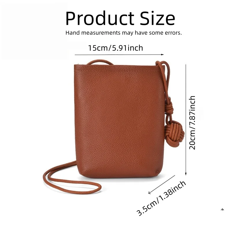 Elegant Versatile Small Crossbody Bag - Stylish Minimalist Mobile Phone Bag Perfect for Shopping Traveling Office Daily Commutin