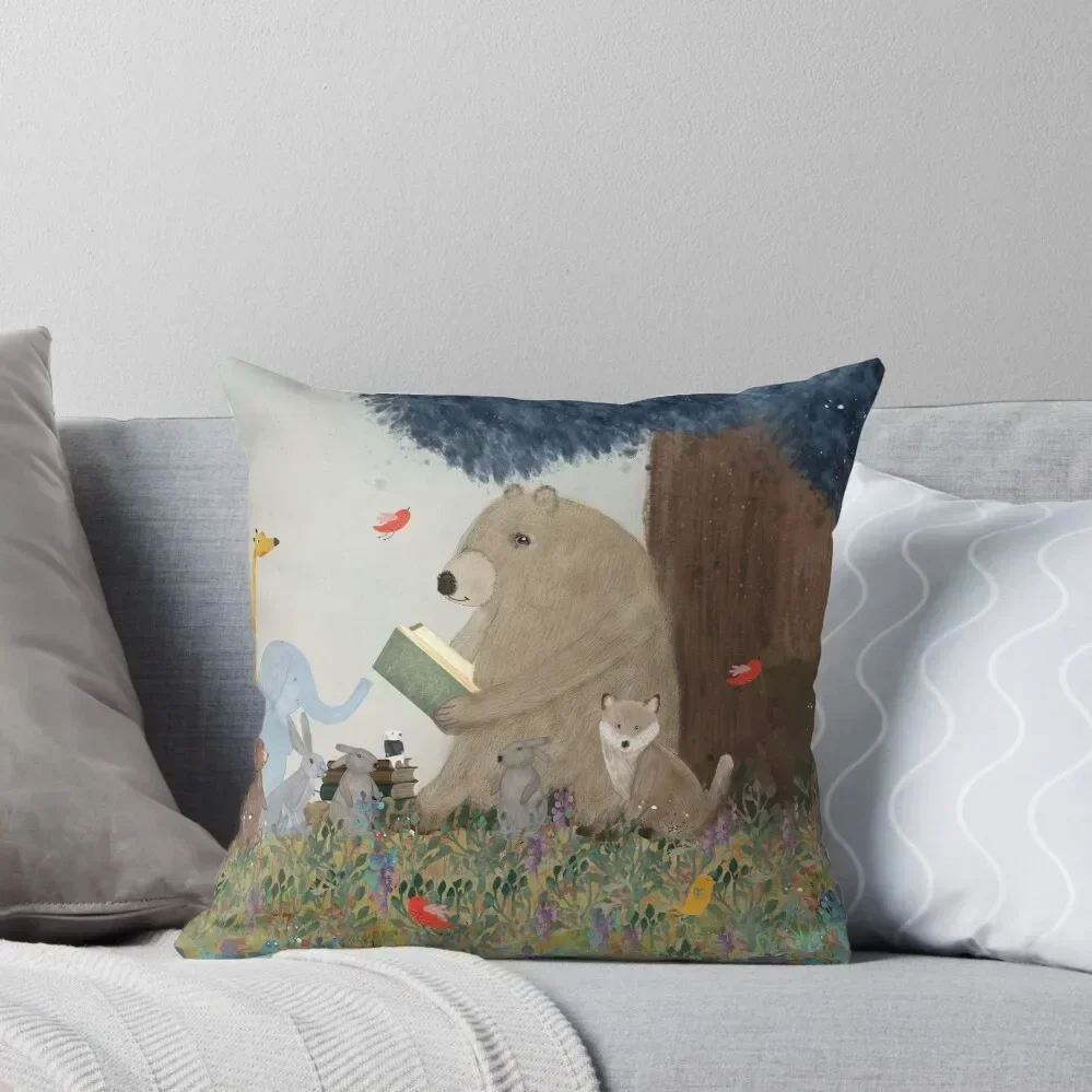 

Storytime Throw Pillow Christmas Pillowcase Pillows Aesthetic christmas decorations 2025 covers for pillows pillow