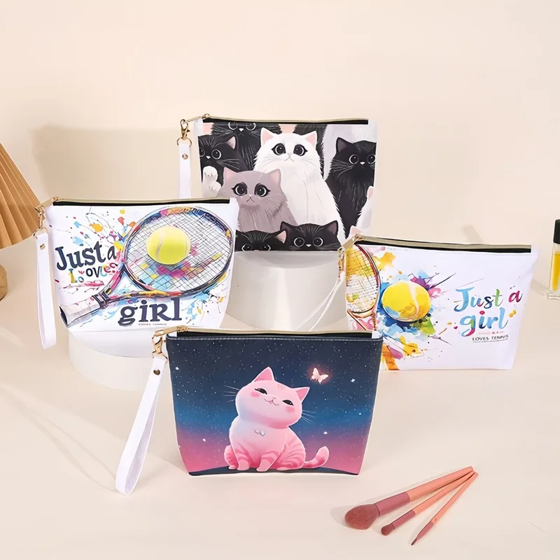 Simple waterproof nylon makeup bag, large-capacity toiletry bag, high-looking skincare storage bag, handbag