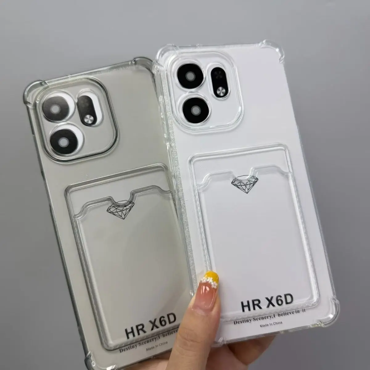 For Oppo A58 A60 A78 A94 A95 Case Reno5 Lite Reno6 Lite Cover A74 F19 F19S Transparent Card Slots Wallet Soft TPU Cellur Phone