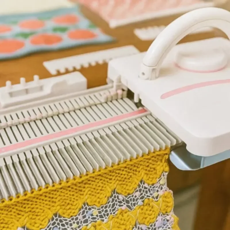 Hand Flat Weaving Loom for Sweater Wool Yarn DIY Knitting Craft Home Small Knitting Machine Portable Manual Loom for