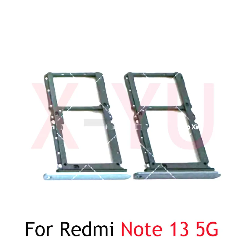 10 buah soket adaptor dudukan Slot kartu SIM, soket pembaca ganda tunggal untuk Xiaomi Redmi Note 13 4G 5G