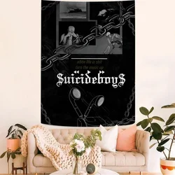 Singer Suicideboy Anime Hanging Bohemian Tapestry Hanging Tarot Hippie Wall Rugs Dorm Home Decor