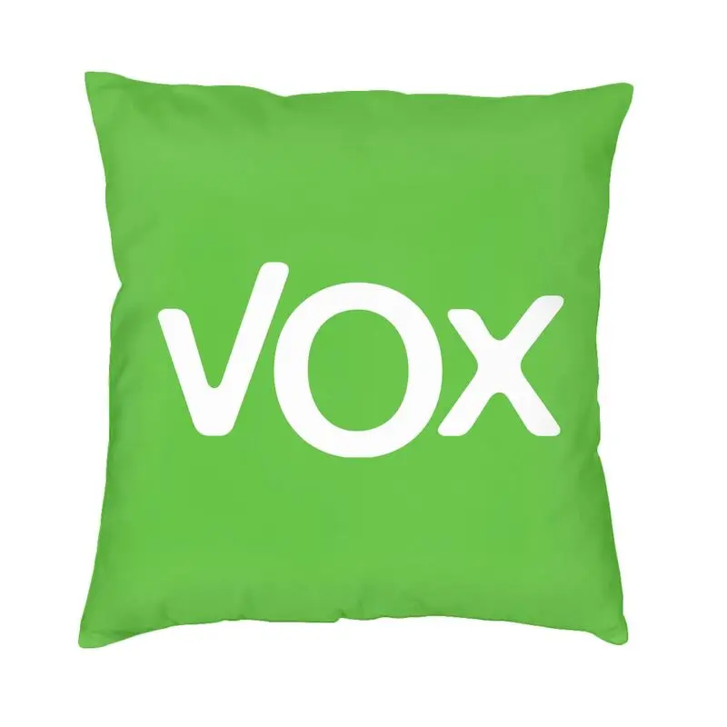 Spain Vox Flag Throw Pillow Case Home Decorative 3D Printed Spanish Political Party Sofa Chair Cushion Cover Bedding Pillowcase