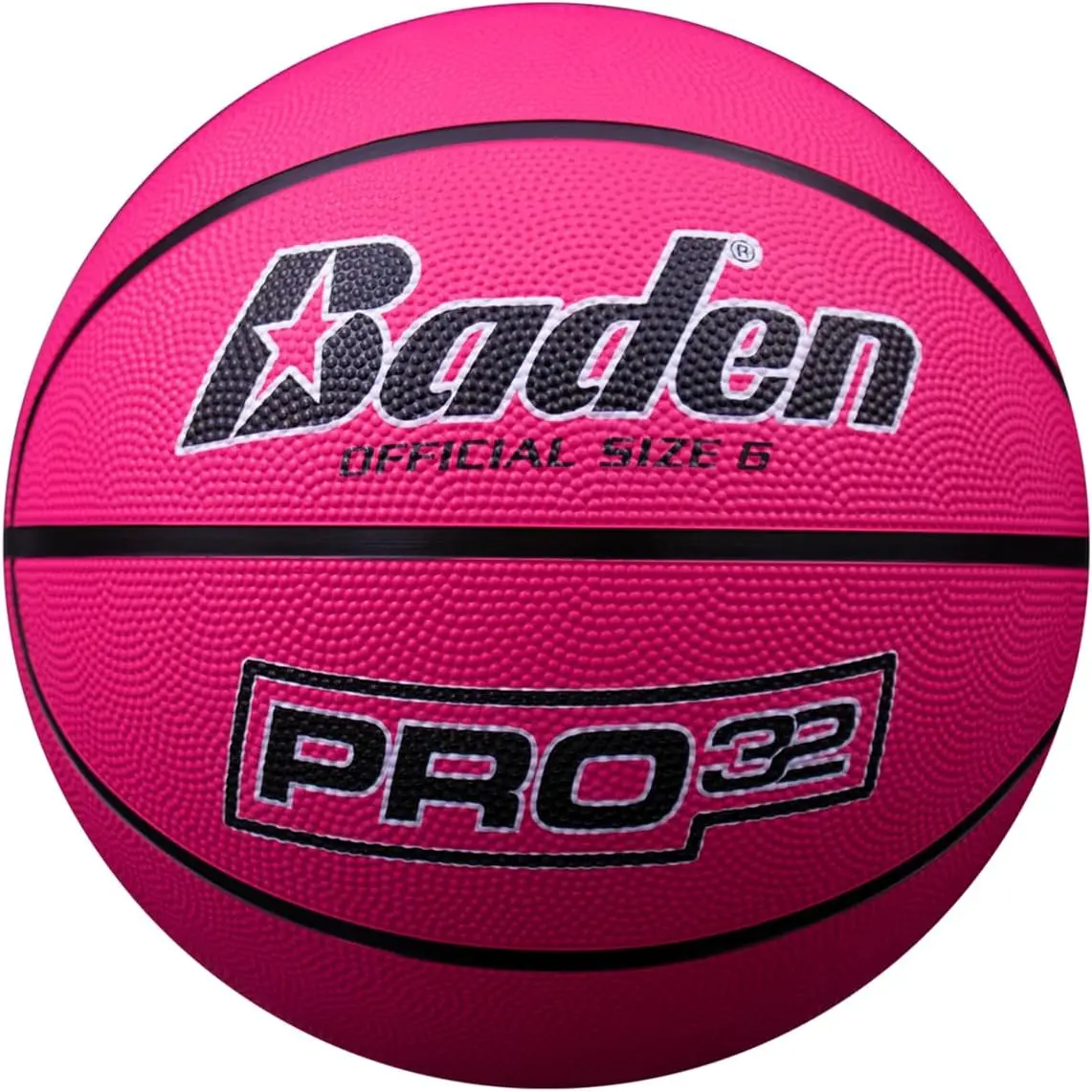 

32" Basketball - Durable Rubber, Indoor/Outdoor, Size 5/6/7, Great Grip