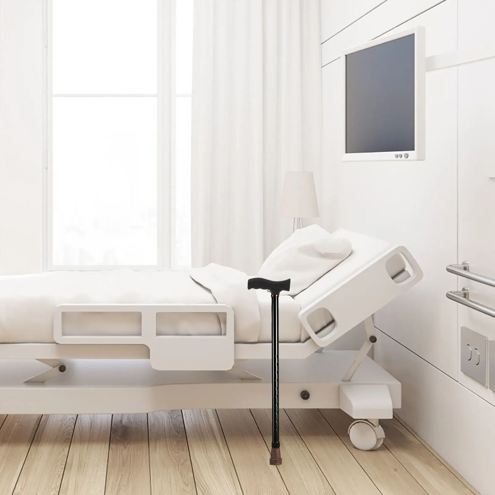 

2 шт. сменные рукоятки для тростей, нескользящие, для ходунков, набор ручек, удобный эргономичный дизайн, долговечный пластик