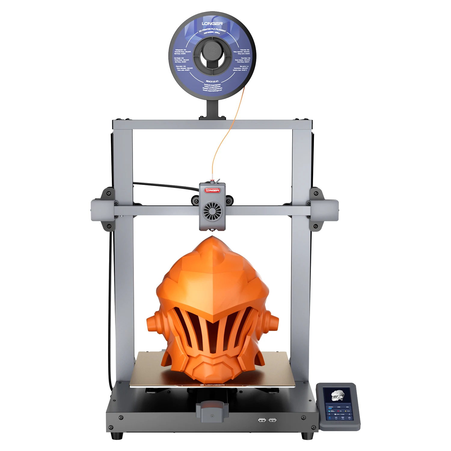 LONGER LK10 Plus FDM 3D-printer, hoge printsnelheid van 500 mm/s, groot printgebied van 320 x 320 x 400 mm, precisie van 0,1 mm, automatische bednivellering, 300 ° C Direct Drive Extruder, Dubbele