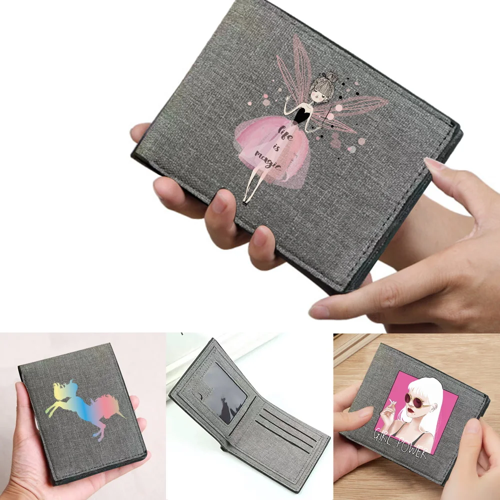 

Short Money Clip Storage Wallet New Fashion Pocketbook Bank Card Storage Color Series Multi-Function Credit Case Bag