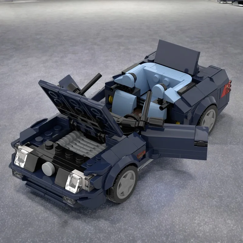 

352 шт. MOC строительная игрушка Speed Champion Mercedesses Benzse 600SL DIY развивающие строительные блоки подарок для детей на день рождения