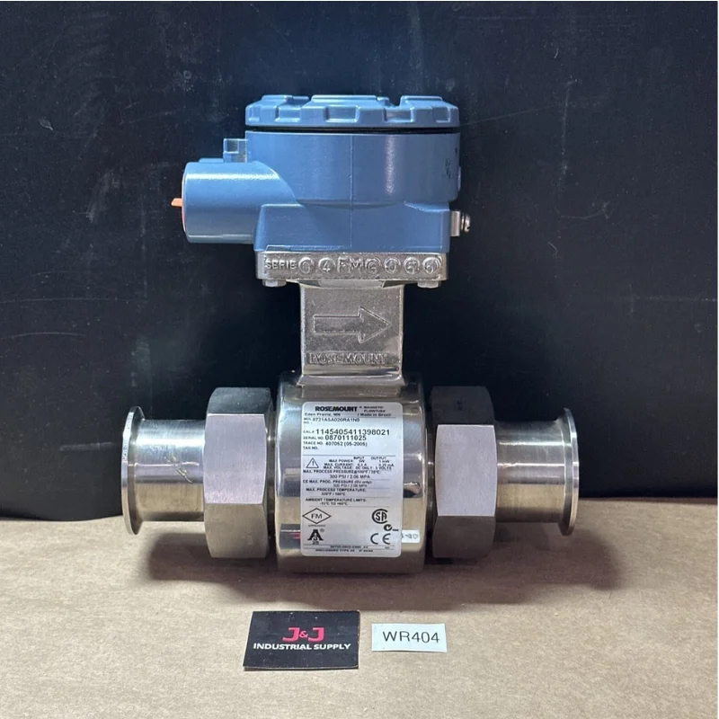 2026 Brand R O Semount Sanitary Magnetic Flow Meter Sensor 8721 for Liquid 3-A Certified High Accuracy Stainless Steel with Low