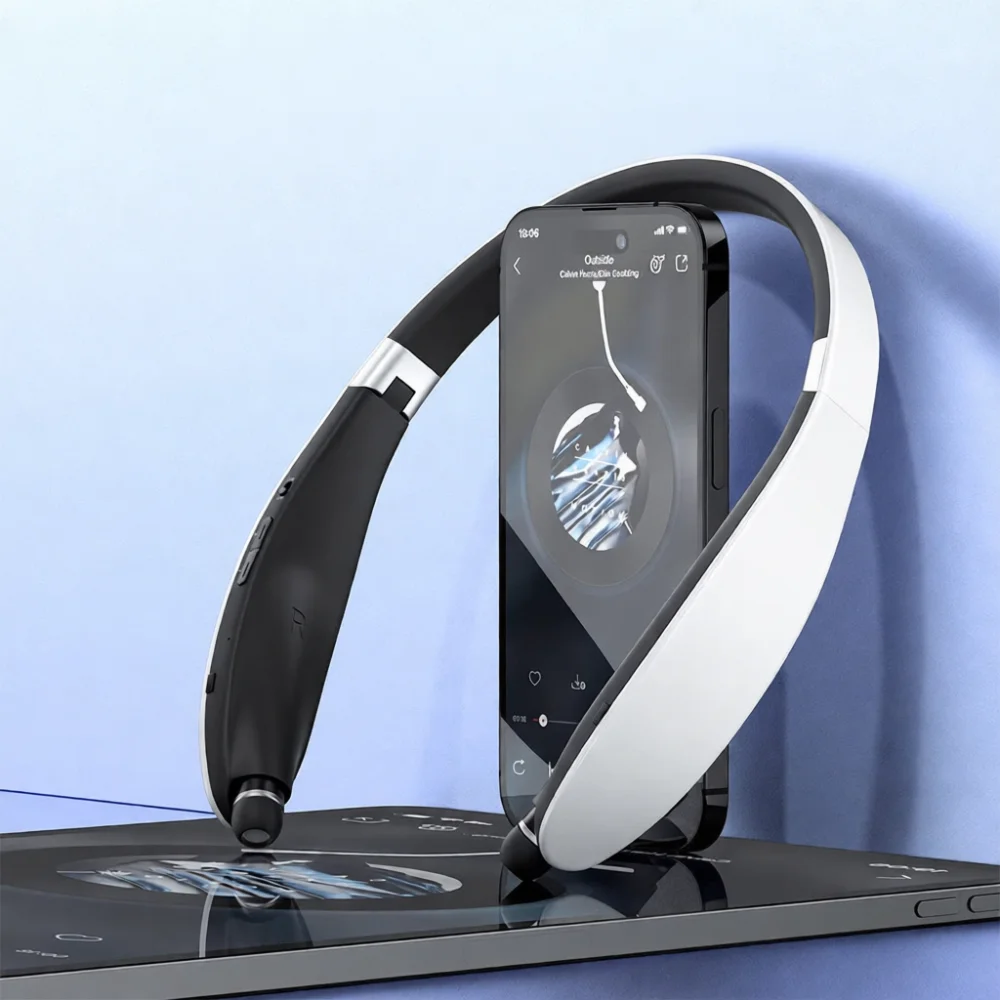 Running Gear Headphones - Bluetooth 5.0 Wireless Neckband Headphones Foldable