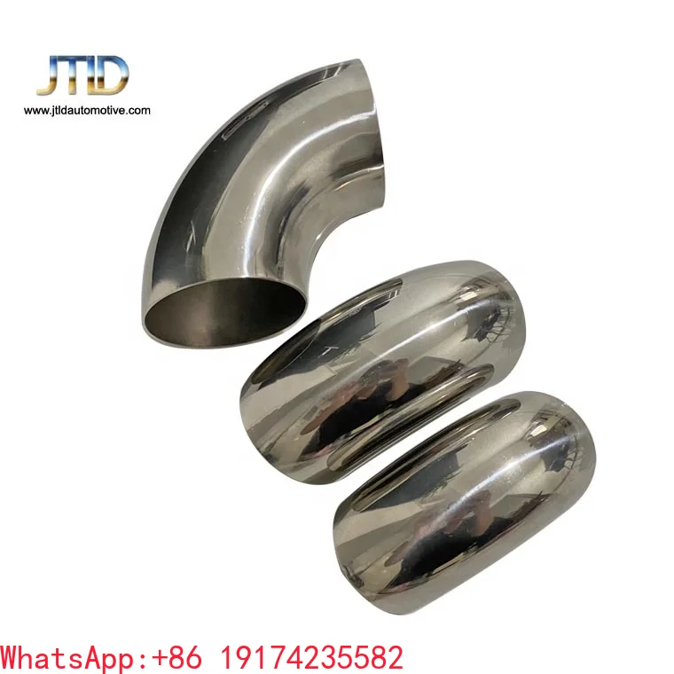 

90 degree pipe 54mm*127mm*2.0mm by 304 Stainless Steel 2.0mm thickness enough Exhaust.Elbow connection fittings