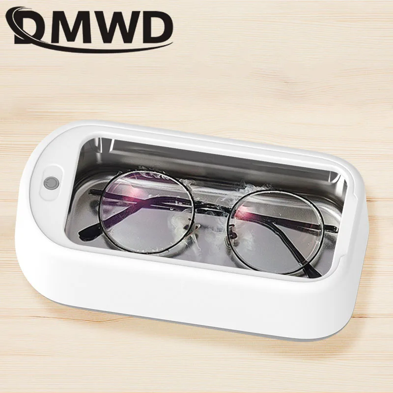 DMWD 12V Ultrasonic Cleaner Stainless Steel Washing Bath Glasses Jewelry Watch Denture Digital Ultrasound Wave Cleaning Tank