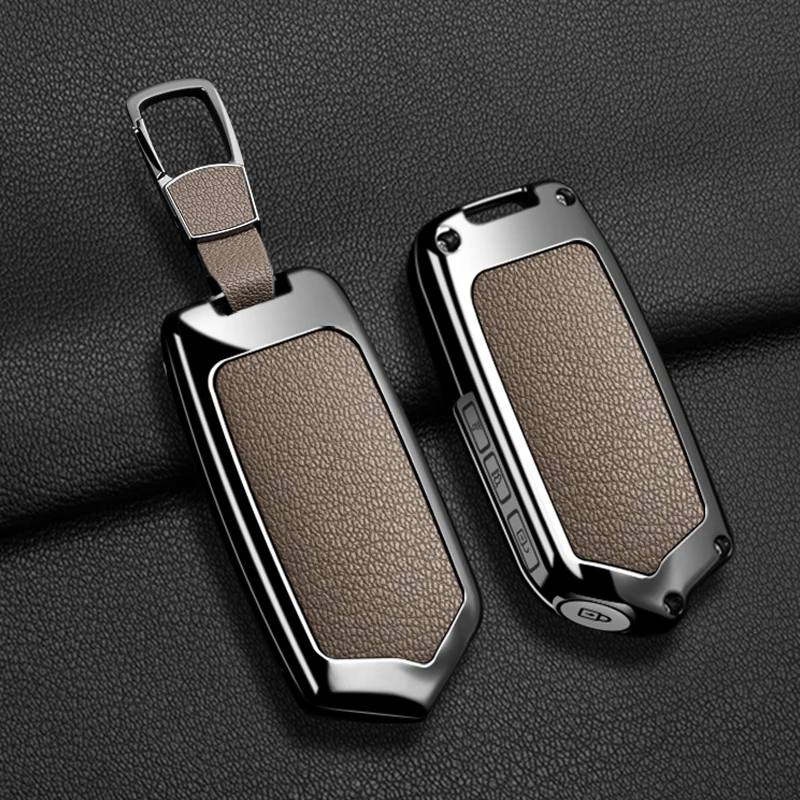 

Zinc Alloy For Kia K900 Stinger 2017 2018 2019 2020 4Buttons Car Smart Remote Key Case Cover Shell Fob Holder Keychain Protector