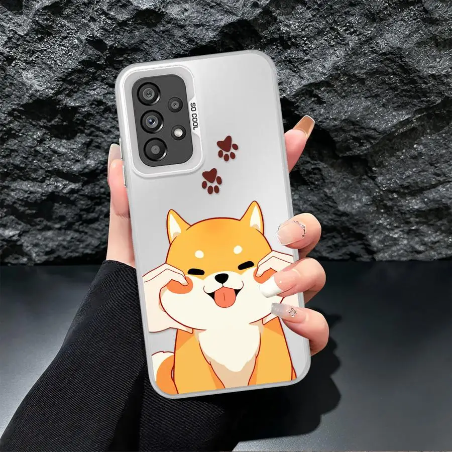 Corgi Puppy Paw Back Phone Cover Case for Samsung Galaxy A04 A05 A10 A20 A71 A50 A03 A56 A54 A06 A07 A51 A52 A72 - view 4