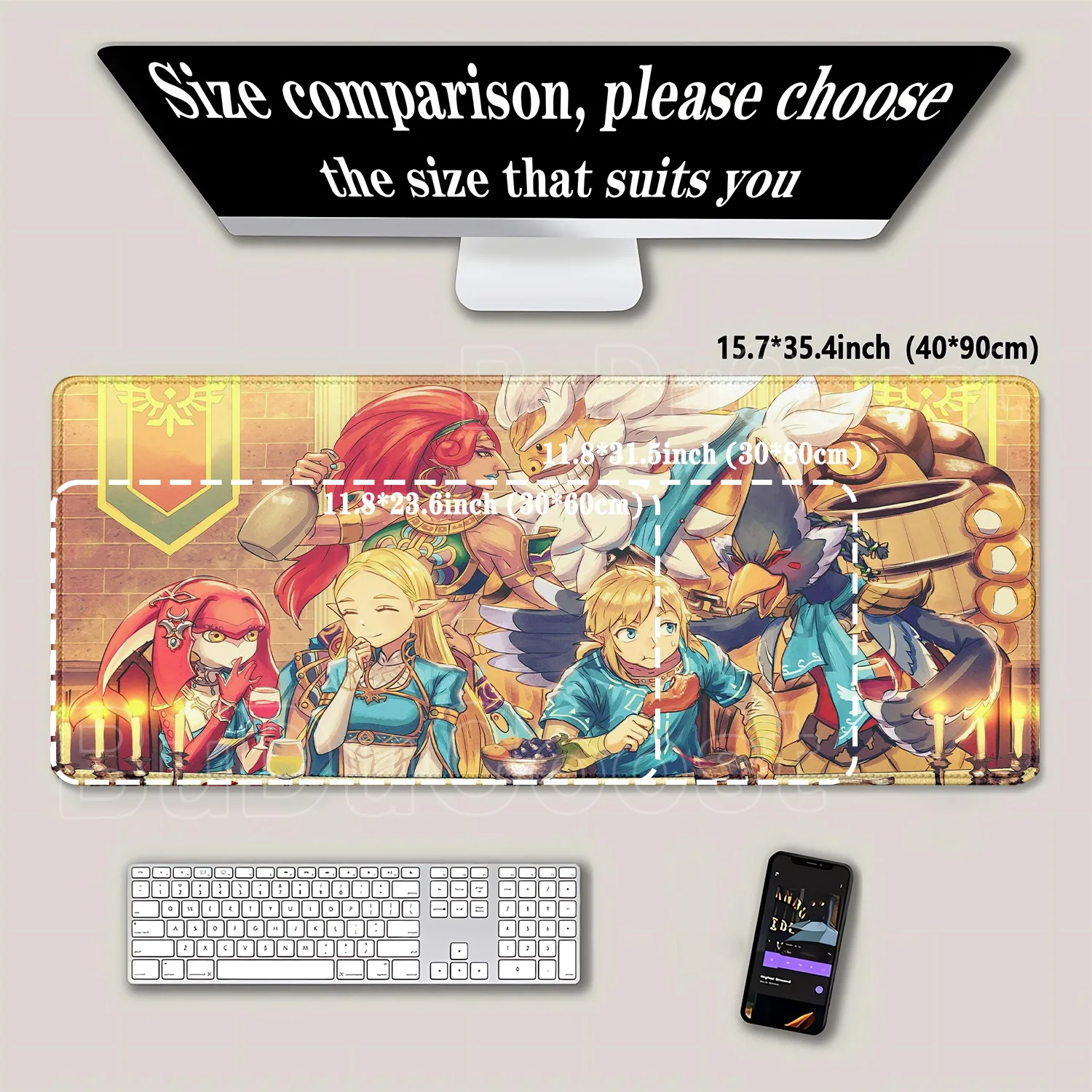 เซลดาส ออฟ เลเจนด์ส XXL HD พิม - Zelda Desk Setup บทวิจารณ์และราคา