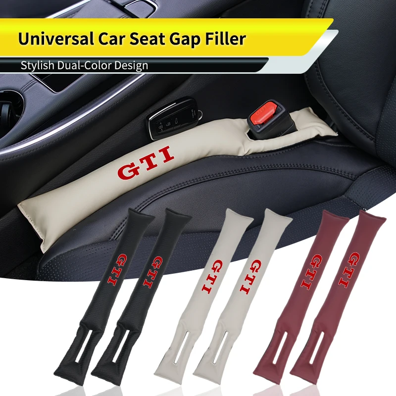 

Automotive Two-tone Leather Seam Strip Leak-Proof Auto Seat Gap Plug For VW GTI Tiguan Passat B5 B6 B7 CC Jetta MK5 MK6 Polo