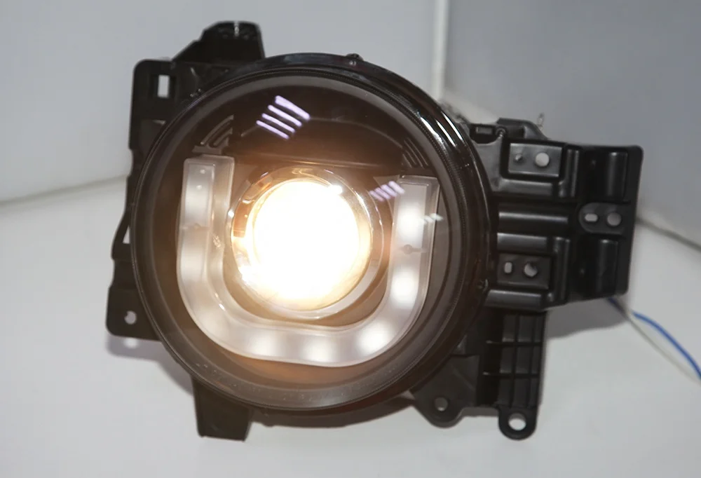 كشافات LED على شكل حرف U غطاء أسود SN لسيارة TOYOTA FJ Cruiser 2007-2014 Year #3