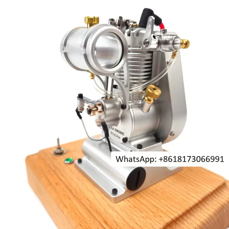 MUSA F1-2.7cc air-cooled single cylinder four stroke engine model with forced air-cooled transparent fuel tank