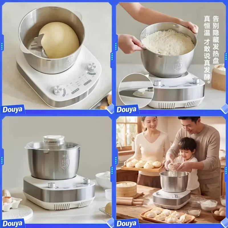 Olayks New Stand Mixer Fully Automatic Dough Kneading Mixing Fermentation Cooking Food Processor for Home