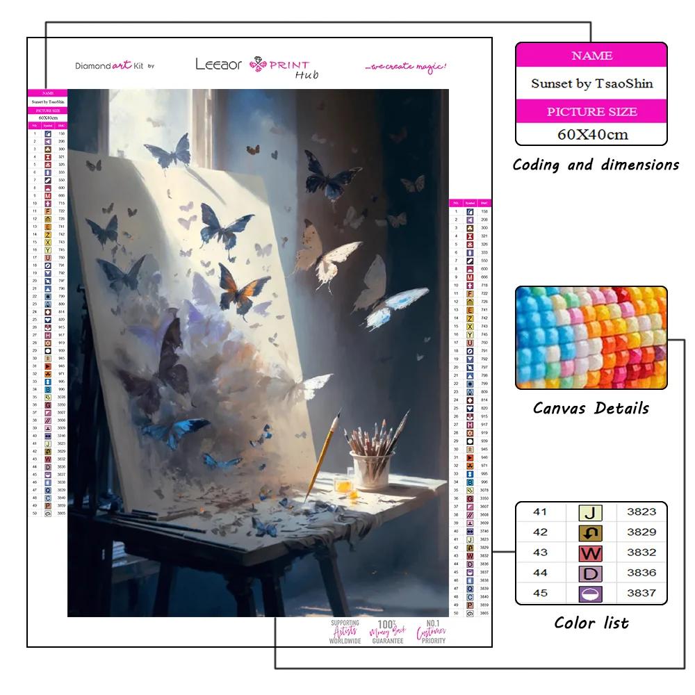 Animal Diamond Painting Butterfly Flying Out Of Canvas Full Rhinestone Mosaic Embroidery Cross Stitch Kit Home Decor ダイヤモンドアート